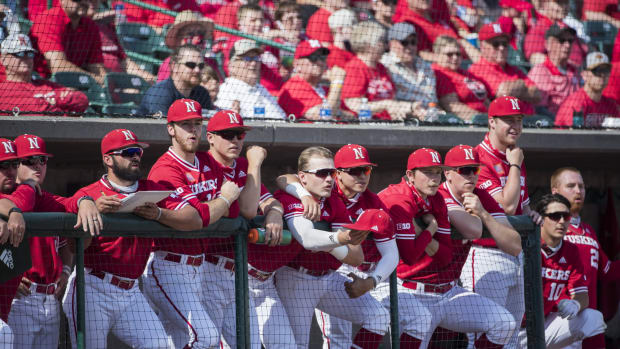 Nebraska baseball dugout 2021